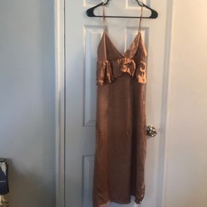 Champagne strap dress